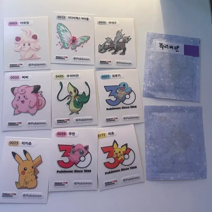 [BUNJANG] Pokemon 30th Anniversary Sticker Collection / 포켓몬 30주년 띠부씰