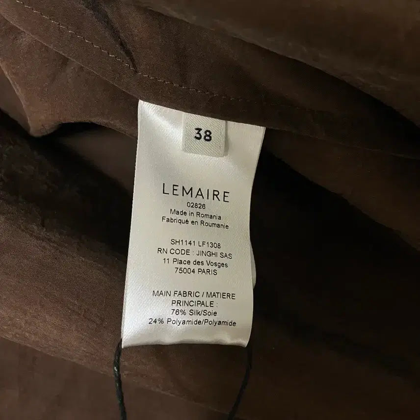 [BUNJANG] Lemaire Dry Silk Twist Shirt / 르메르 드라이실크 트위스트 셔츠 38