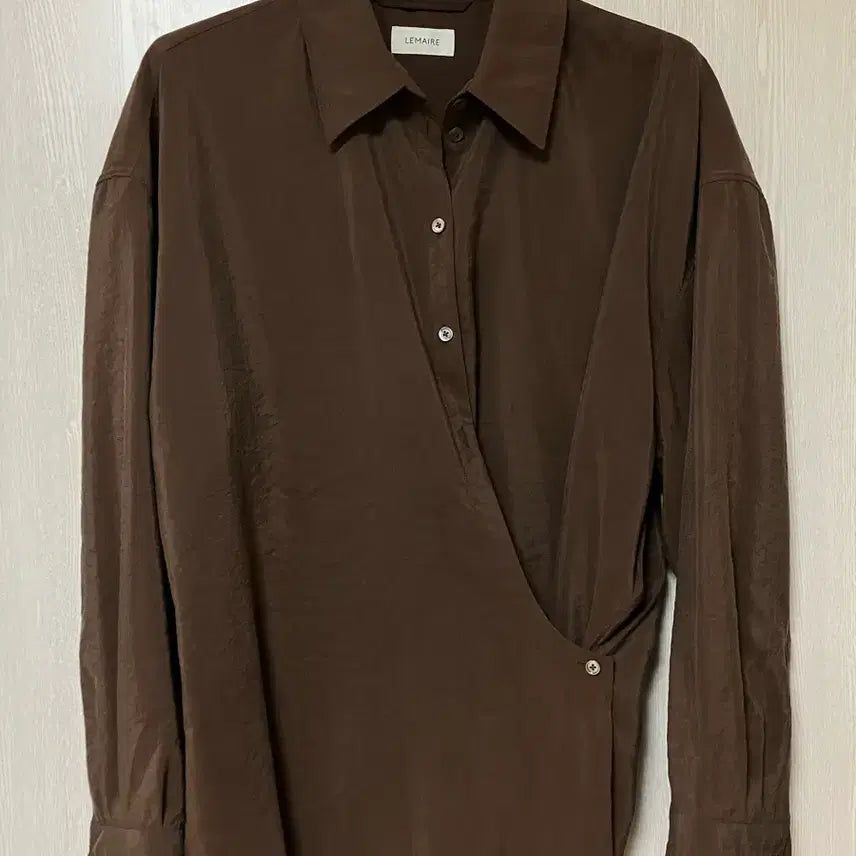 [BUNJANG] Lemaire Dry Silk Twist Shirt / 르메르 드라이실크 트위스트 셔츠 38