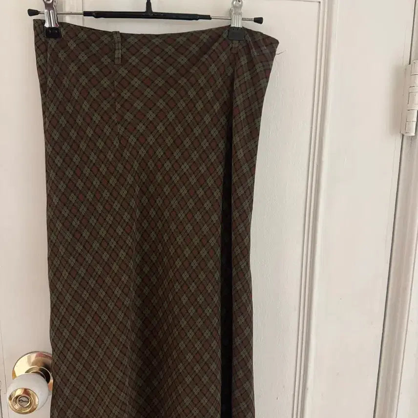 [BUNJANG] Sculptor Vintage Check Bias Sheer Skirt / 스컬프터 빈티지 체크 바이어 쉬어 스커트