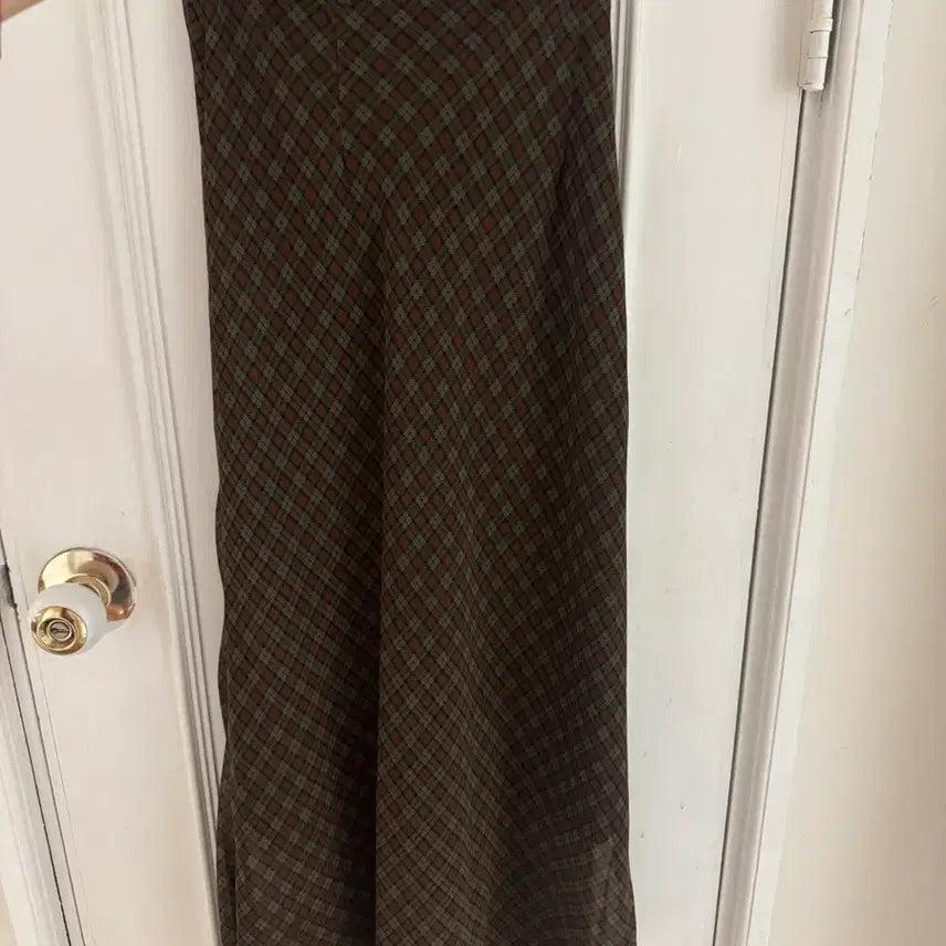 [BUNJANG] Sculptor Vintage Check Bias Sheer Skirt / 스컬프터 빈티지 체크 바이어 쉬어 스커트