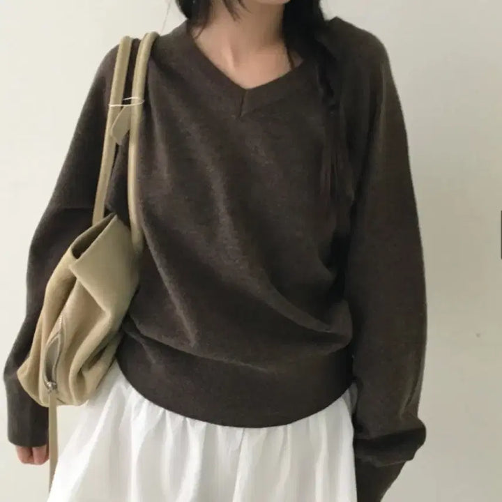 [BUNJANG] Our Cabinet Mena Wool Knit Sweater / 아워캐비넷 mena wool knit 브라운 니트