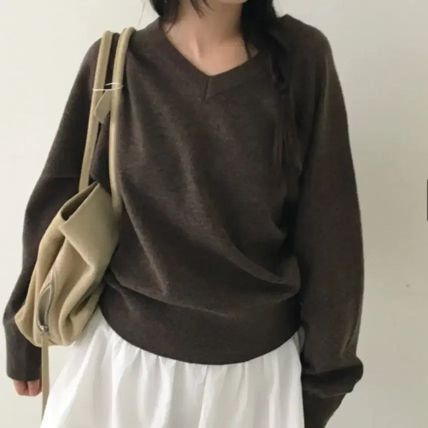 [BUNJANG] Our Cabinet Mena Wool Knit Sweater / 아워캐비넷 mena wool knit 브라운 니트