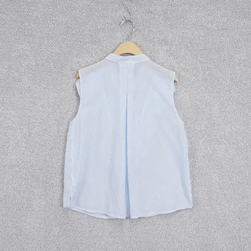 [BUNJANG] Sse 23SS Striped Sleeveless Ruffle Blouse Size 55 / 씨 23SS 스트라이프 민소매 러플 블라우스 55size