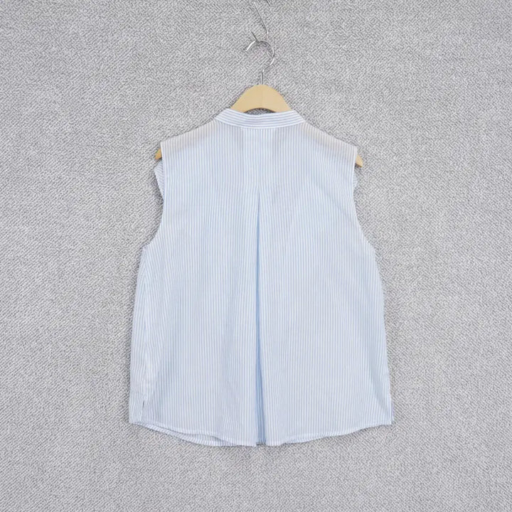 [BUNJANG] Sse 23SS Striped Sleeveless Ruffle Blouse Size 55 / 씨 23SS 스트라이프 민소매 러플 블라우스 55size