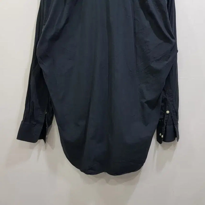 [BUNJANG] Vintage Charcoal Solid Long Sleeve Shirt - Men&