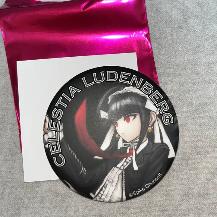 [BUNJANG] Danganronpa Celestia Ludenberg 15th Anniversary Big Can Badge / 단간론파 15주년 빅 캔뱃지 셀레스티아 루덴베르크 세레스