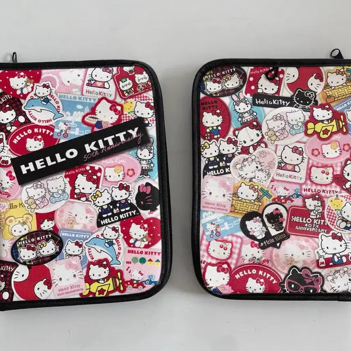 [BUNJANG] Hello Kitty Wiggle Pattern Big Pouch / 헬로키티와글와글패턴빅파우치 헬로키티다용도멀티파우치