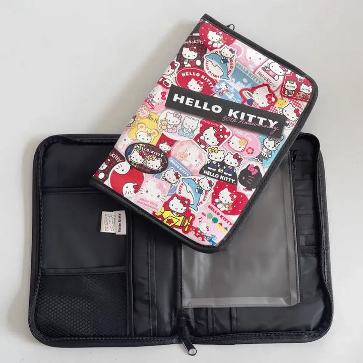[BUNJANG] Hello Kitty Wiggle Pattern Big Pouch / 헬로키티와글와글패턴빅파우치 헬로키티다용도멀티파우치