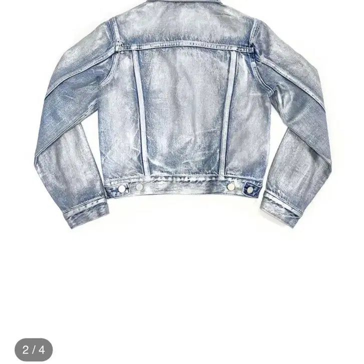 [BUNJANG] 604service Silver Coating Denim Jacket / 604service 실버 코팅 데님 자켓