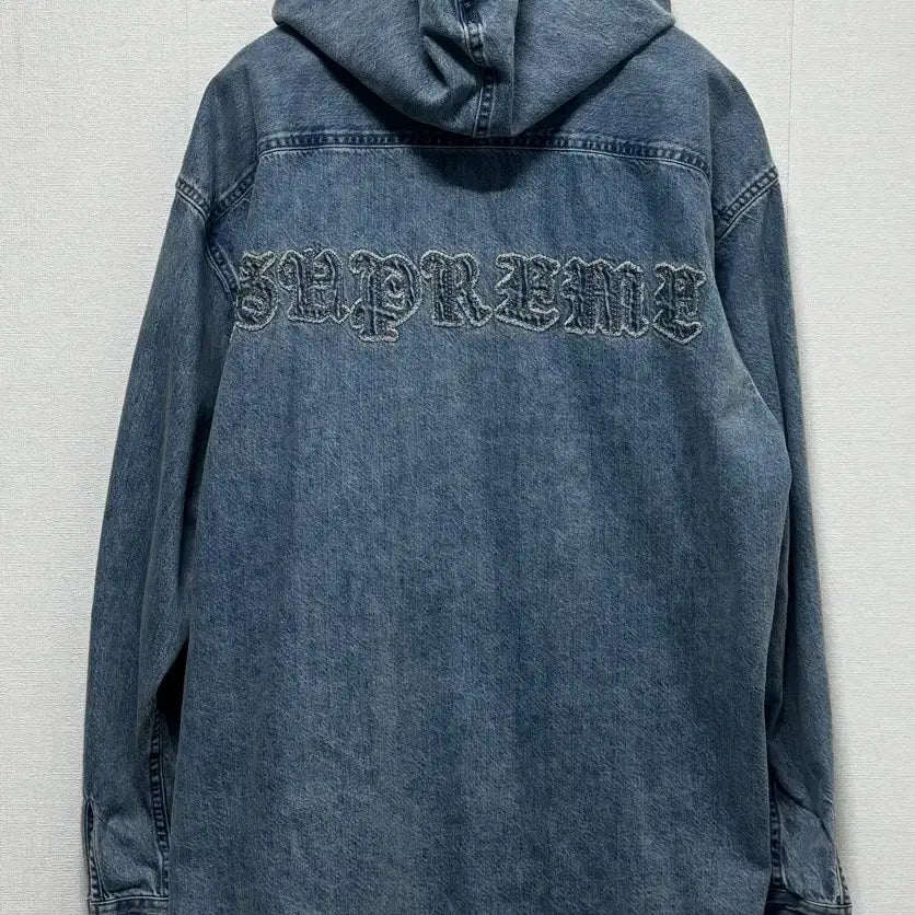 [SOLD OUT] 슈프림 25SS 후드 데님 셔츠 워시드 인디고
