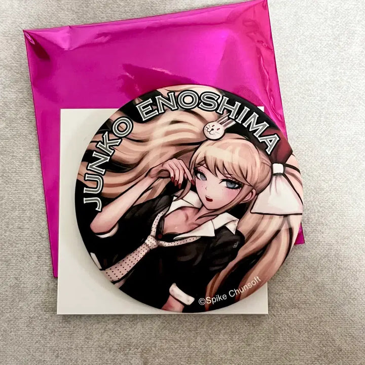 [BUNJANG] Danganronpa 15th Anniversary Big Enamel Pin Junko Enoshima Mukuro Ikusaba / 단간론파 15주년 빅 캔뱃지 에노시마 준코 이쿠사바 무쿠로