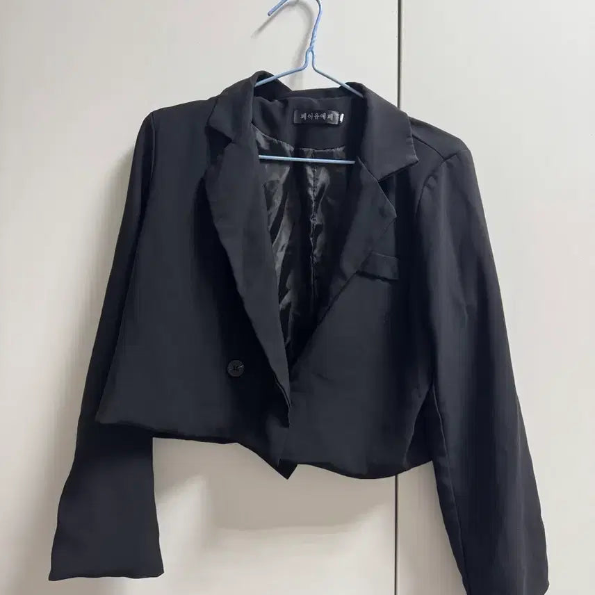 [BUNJANG] Black Crop Jacket Suit / 블랙 크롭 자켓 정장
