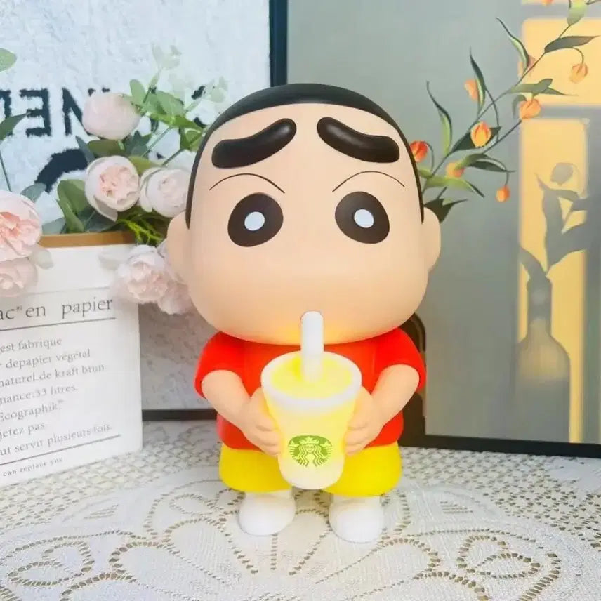 [BUNJANG] Crayon Shin-chan Starbucks Mood Lamp Figure / 짱구 스타벅스 무드등 피규어