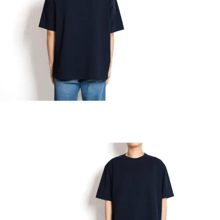 [BUNJANG] Steady Everywhere Relaxed Short Sleeve T-shirt - Dark Navy / [2] 스테디에브리웨어(sew) 릴렉스드 반팔 티셔츠 다크네이비