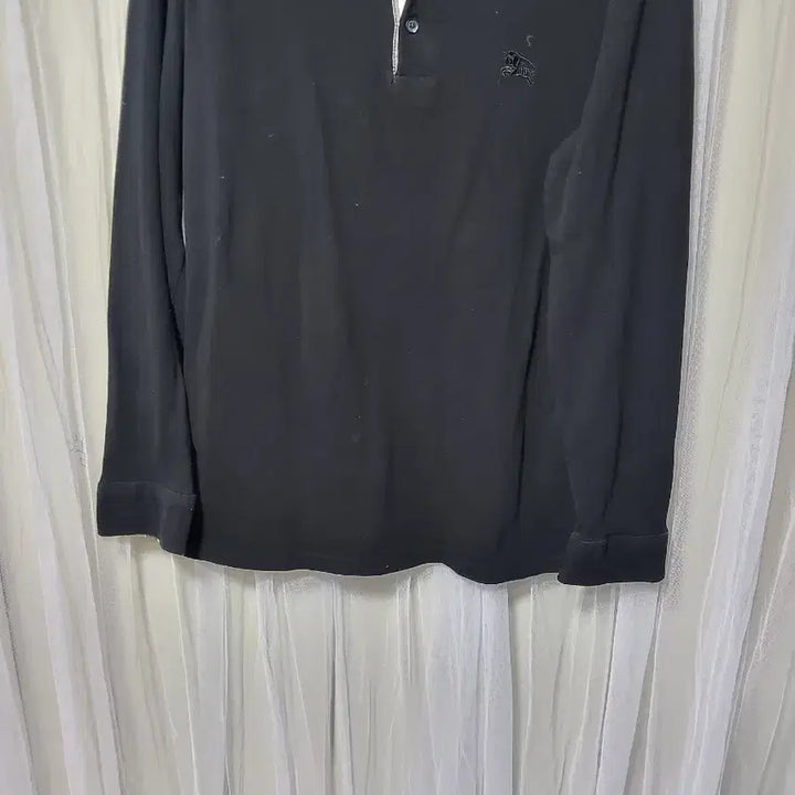 [SOLD OUT] 버버리 블랙 긴팔 폴로티셔츠