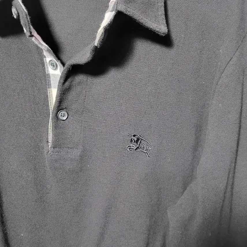 [SOLD OUT] 버버리 블랙 긴팔 폴로티셔츠