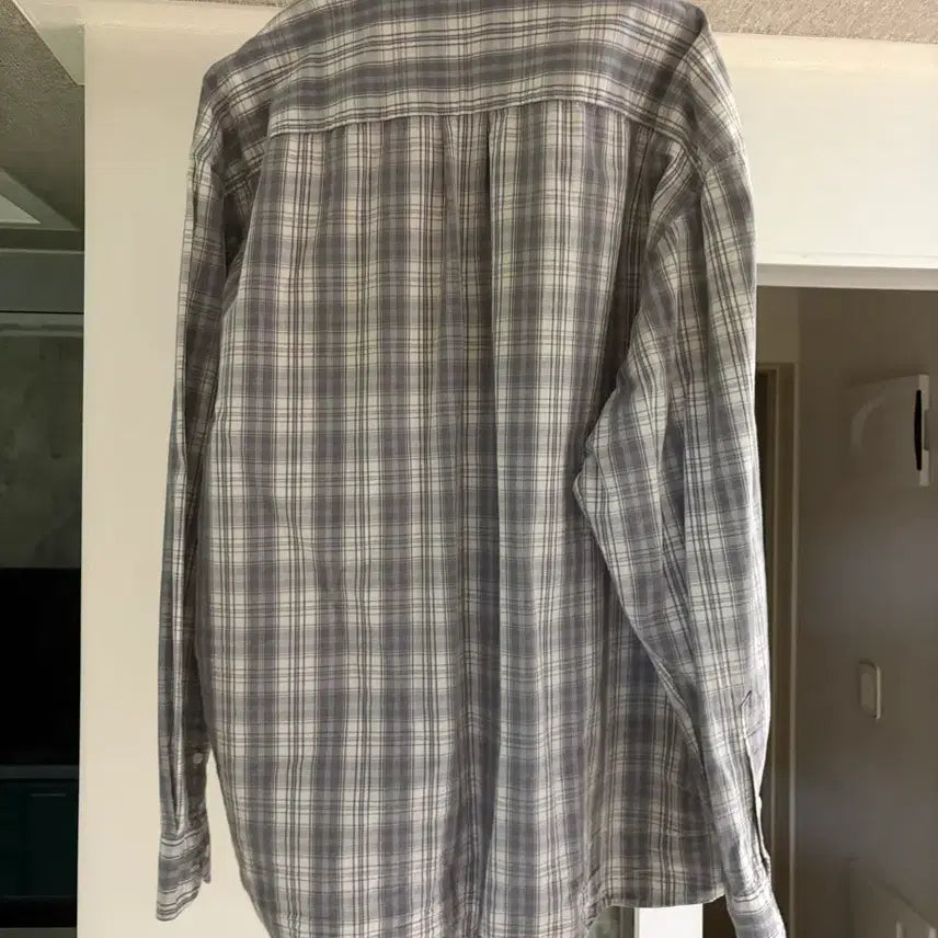 [BUNJANG] everyworn Gray Checkered Shirt / everyworn 그레이 체크 셔츠