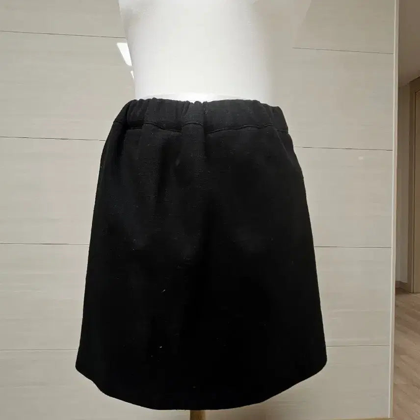 [BUNJANG] A2 Black Mini Wrap Design Skirt Pants / 랩디자인 치마 바지 (스커트팬츠)