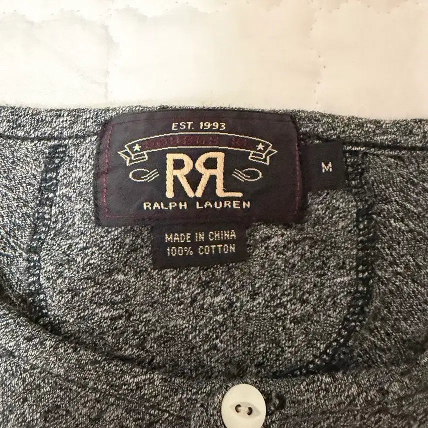 [BUNJANG] RRL Henley Long Sleeve T-shirt / rrl 더블알엘 헨리넥 긴팔티 롱슬리브