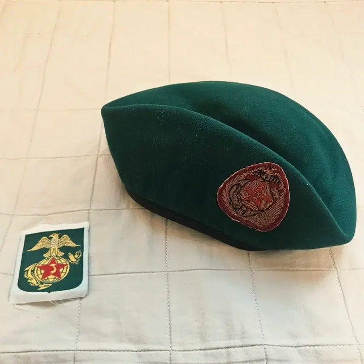 [BUNJANG] South Vietnam Marine Corps Beret &amp; Patch Replica (Vietnam War Era) / 베트남전쟁 남베트남군 해병대 베레모, 패치
