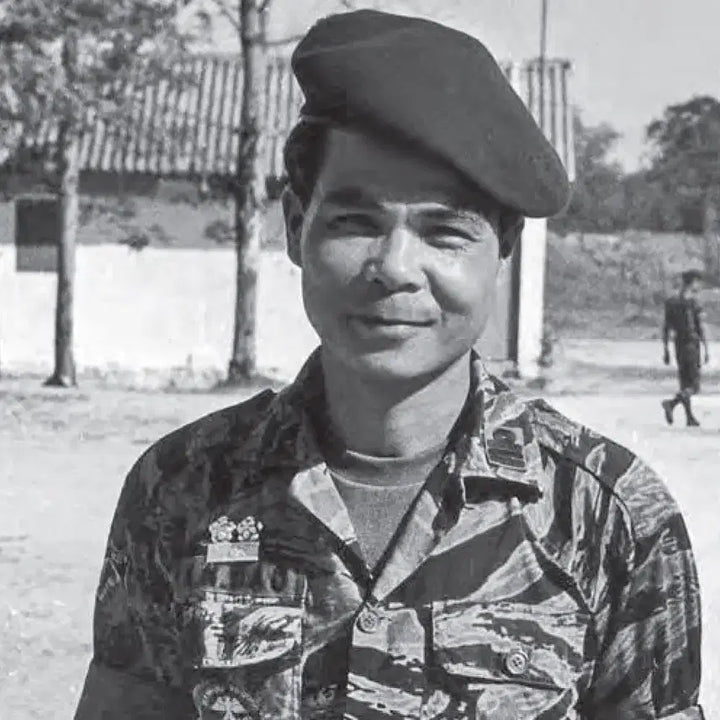 [BUNJANG] South Vietnam Marine Corps Beret &amp; Patch Replica (Vietnam War Era) / 베트남전쟁 남베트남군 해병대 베레모, 패치