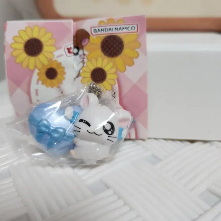 [BUNJANG] Bandai Hamtaro Heart Swing Mascot Gacha Ribbon / 미개봉 햄토리 하트 스윙 마스코트 가챠 리본