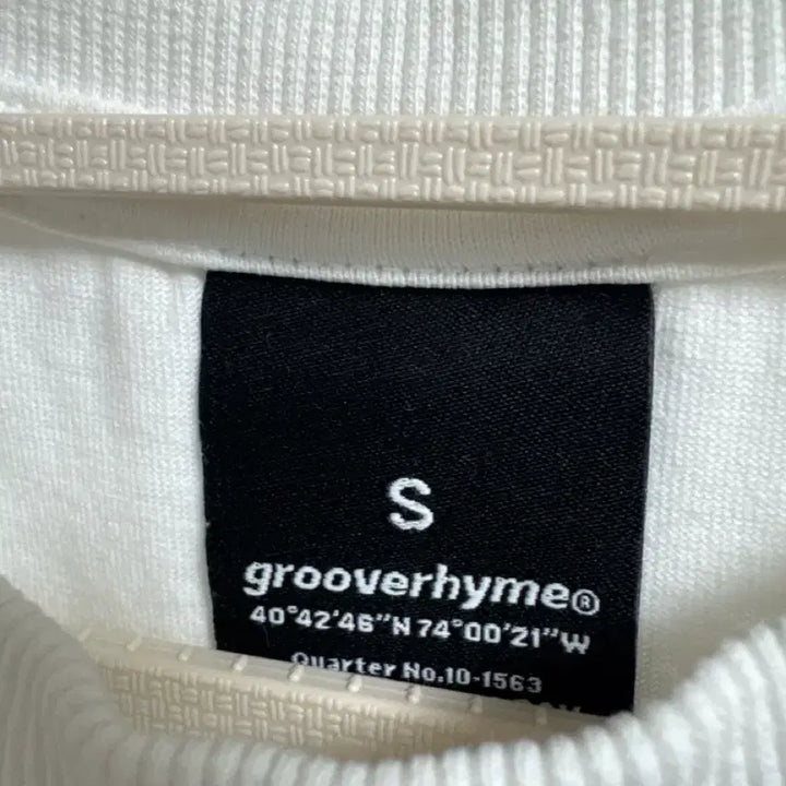 [BUNJANG] Grooverhyme White Short Sleeve T-shirt / 그루브라임 반팔 흰색
