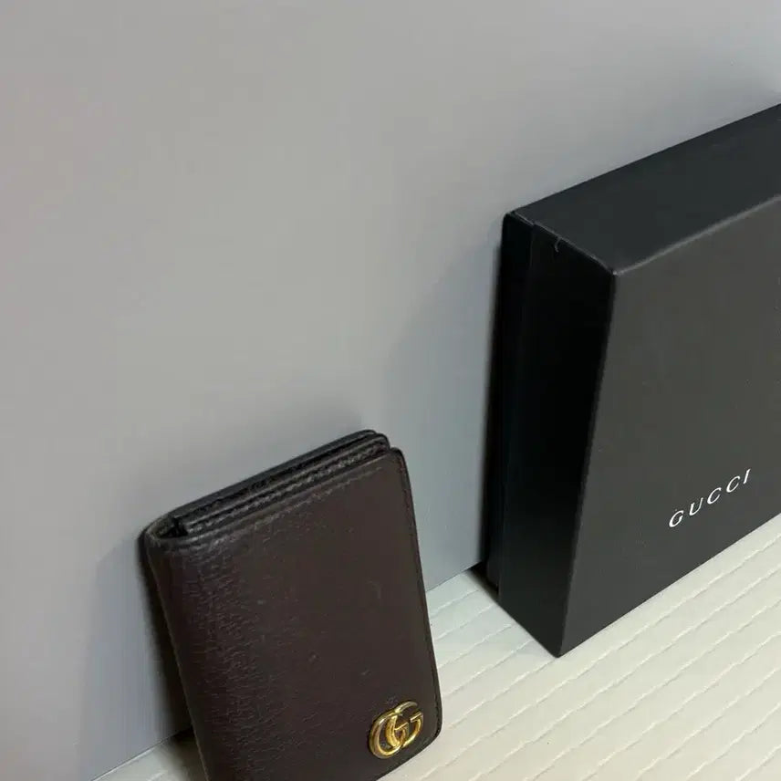 [BUNJANG] Gucci Marmont Organizer Wallet Dark Brown / 구찌 마몬트 오거나이저