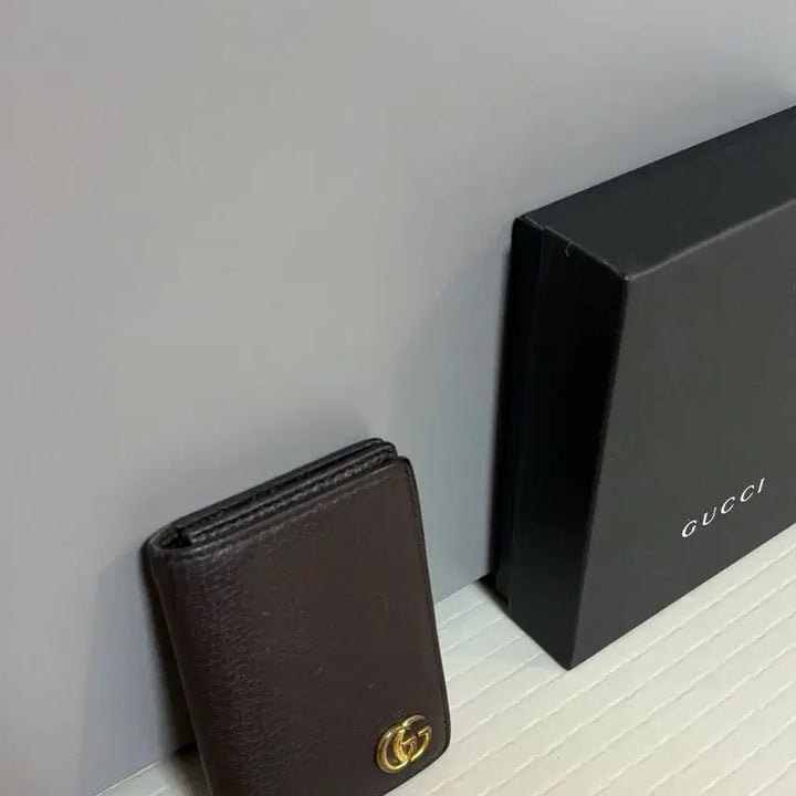 [BUNJANG] Gucci Marmont Organizer Wallet Dark Brown / 구찌 마몬트 오거나이저