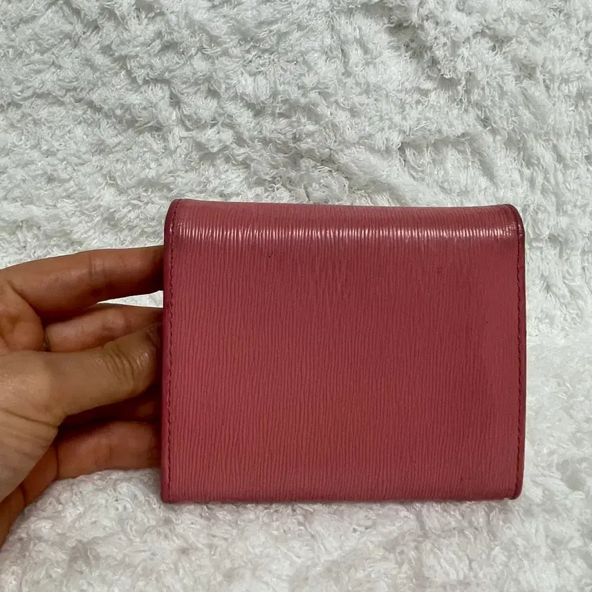 [BUNJANG] Prada Saffiano Geranium Pink Bi-fold Wallet 1MH176 / 프라다 반지갑 제라늄 핑크 1MH176