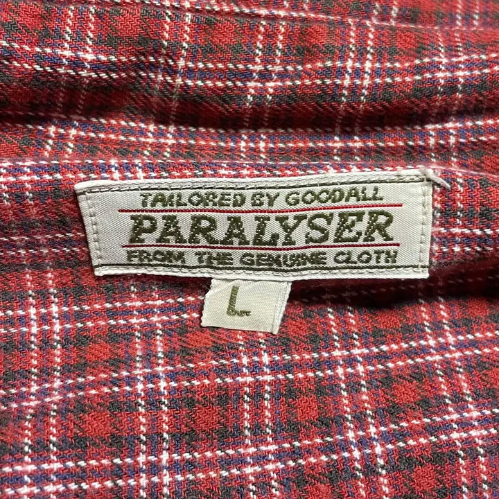 [SOLD OUT] JPN 90s~00s일본 빈티지 y2k 모리걸 레드 플란넬 체크 셔츠 L