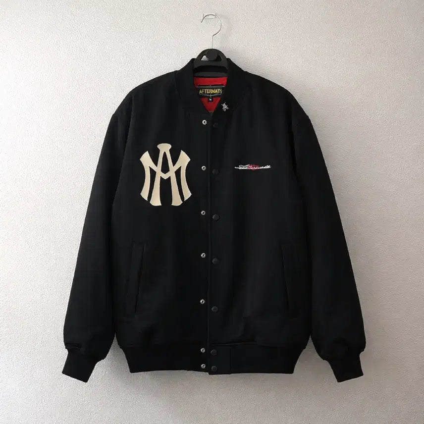 [SOLD OUT] 애프터매스 에이티엠 로고 바시티 자켓 팔아요!