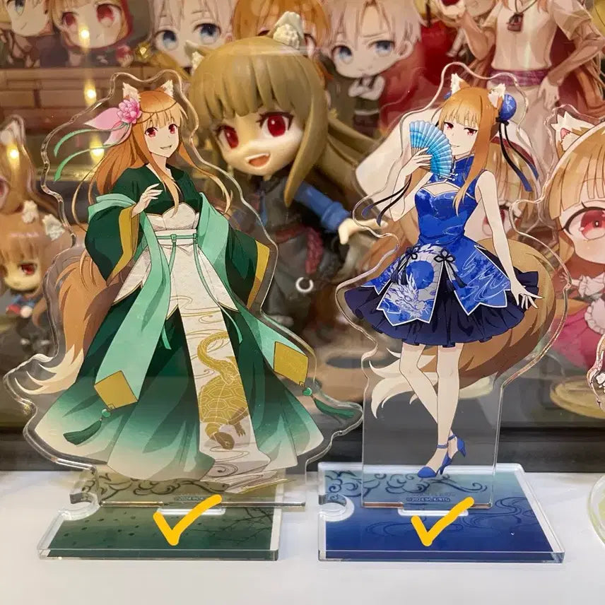 [BUNJANG] Spice and Wolf Holo Rare Acrylic Stand Set / 늑대와 향신료 호로 아크릴 스탠드 희귀2종 일괄
