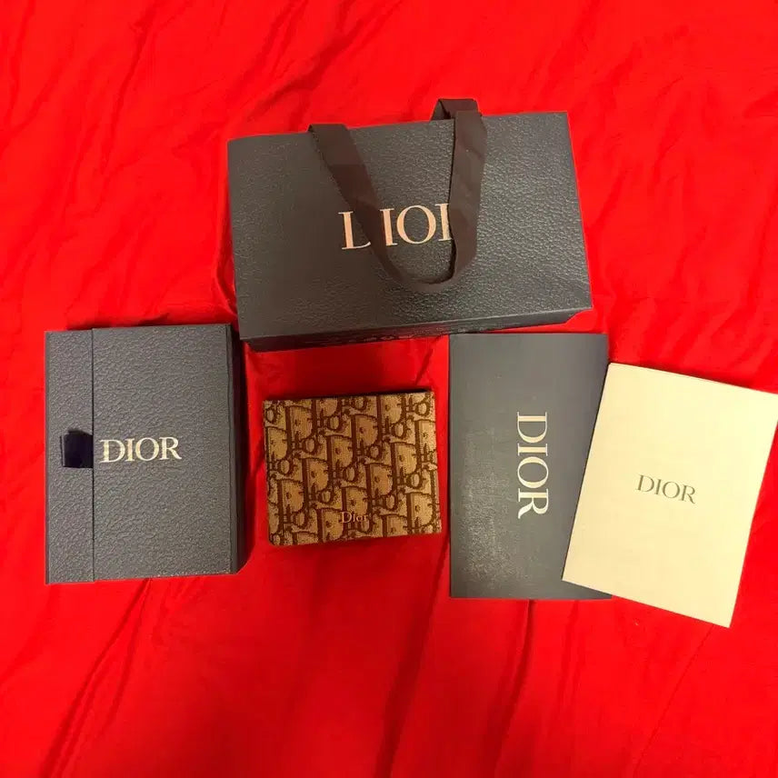 [BUNJANG] Dior Oblique Card Wallet Brown / 디올 오블리크 카드지갑 브라운 S급