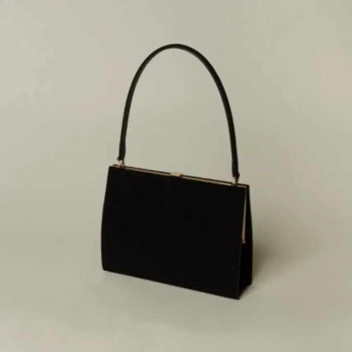 [BUNJANG] Flor Mona Frame Bag Suede Black / Flor 플로르 모나 프레임백 스웨이드