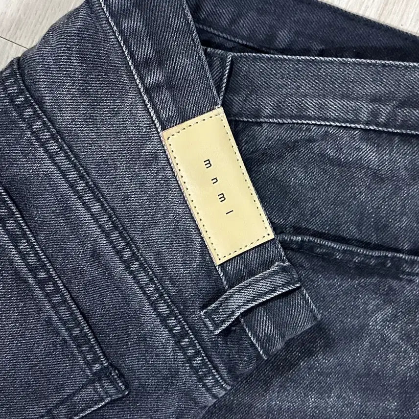 [BUNJANG] MNML Faded Black Flared Denim Pants / MNML 미니멀 페이디드 블랙 플레어 데님 팬츠 34