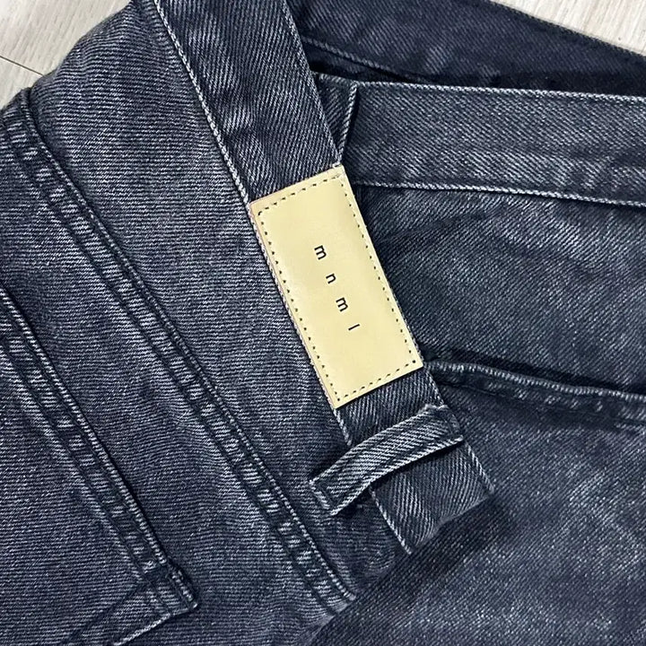 [BUNJANG] MNML Faded Black Flared Denim Pants / MNML 미니멀 페이디드 블랙 플레어 데님 팬츠 34