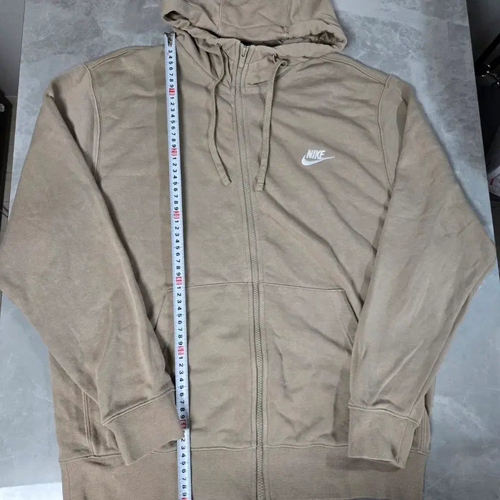 [BUNJANG] Nike Beige Hooded Zip-up Jacket / 나이키 후드집업 베이지