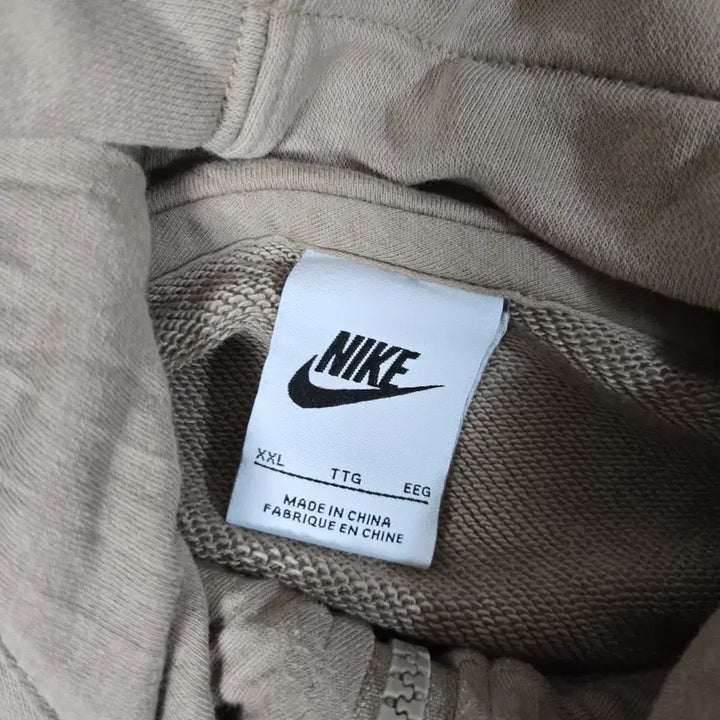 [BUNJANG] Nike Beige Hooded Zip-up Jacket / 나이키 후드집업 베이지