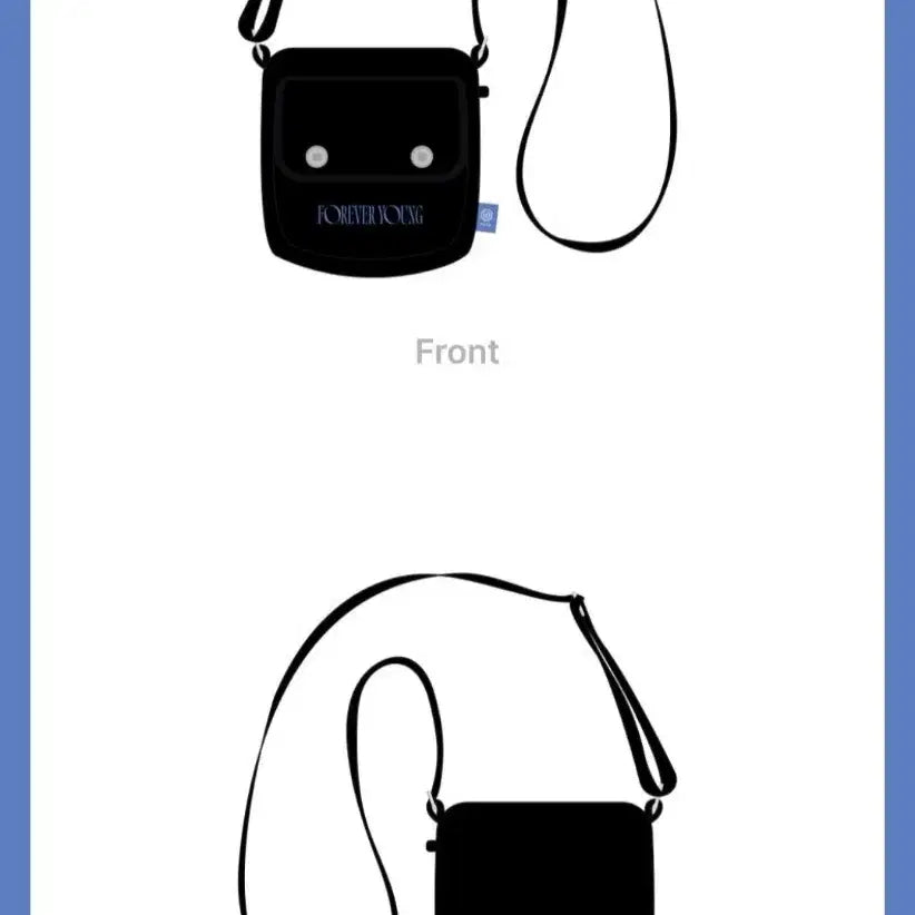 [BUNJANG] Forever Young Black Mini Crossbag / 포에버영 블랙 미니 크로스백