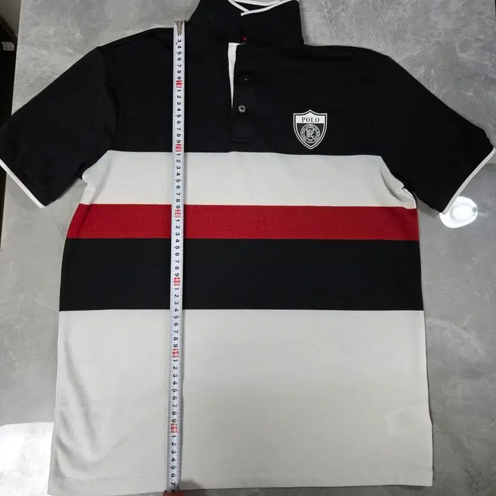 [BUNJANG] Polo Rugby Short Sleeve T-shirt / 폴로 럭비 반팔 티셔츠 블랙/레드/화이트