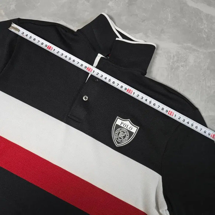 [BUNJANG] Polo Rugby Short Sleeve T-shirt / 폴로 럭비 반팔 티셔츠 블랙/레드/화이트