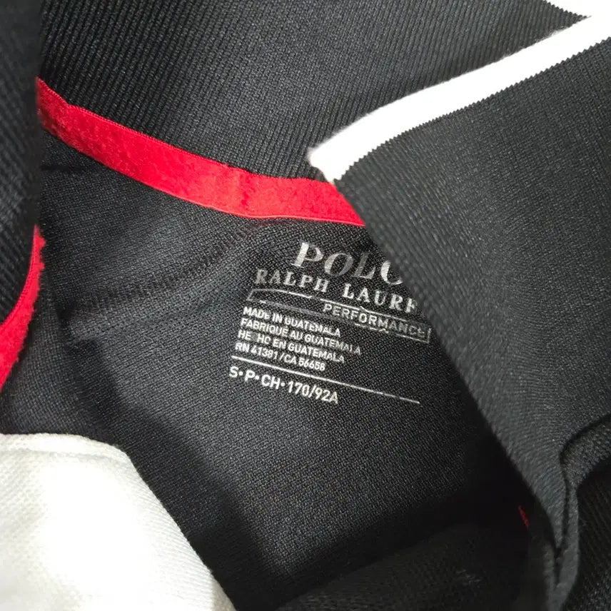 [BUNJANG] Polo Rugby Short Sleeve T-shirt / 폴로 럭비 반팔 티셔츠 블랙/레드/화이트