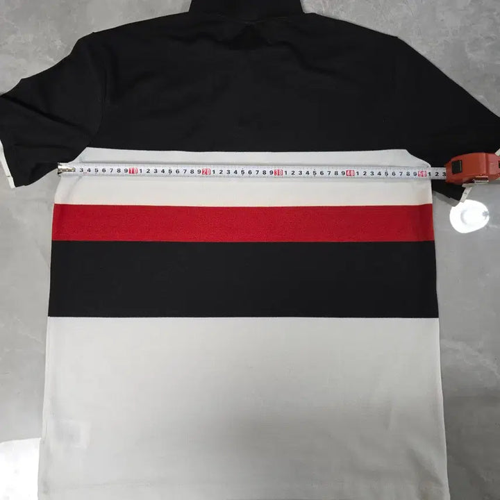 [BUNJANG] Polo Rugby Short Sleeve T-shirt / 폴로 럭비 반팔 티셔츠 블랙/레드/화이트