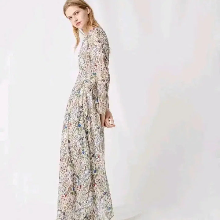 [BUNJANG] Maje Floral Asymmetrical Long Dress / Maje 마쥬 플로랄 언발란스 롱 원피스 Rangrey 38사이즈