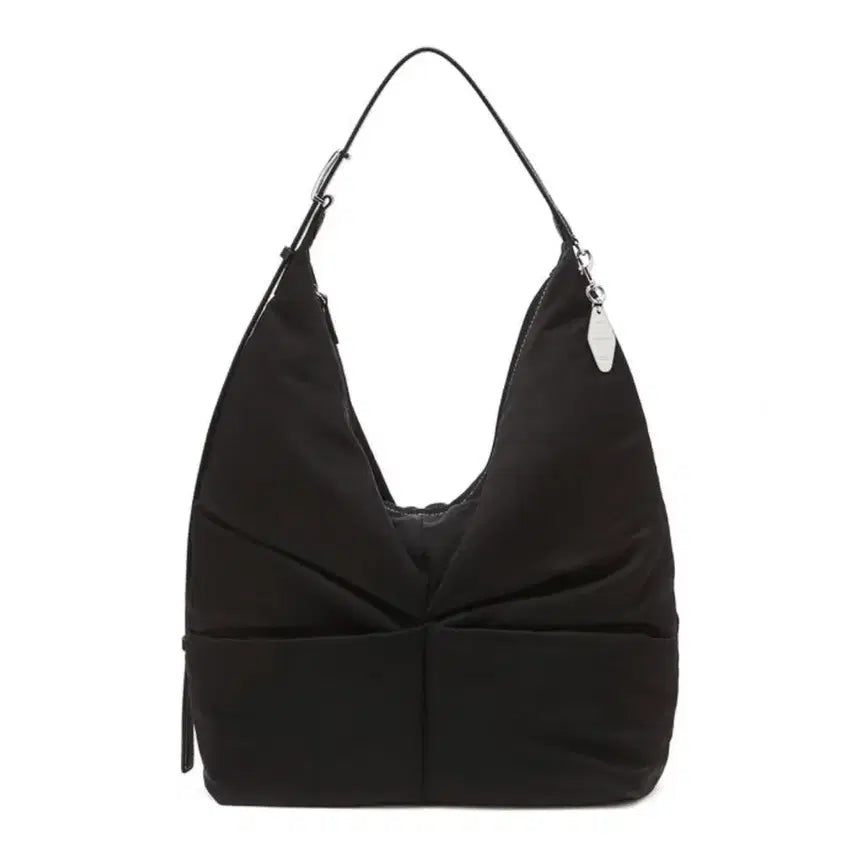 [BUNJANG] Jill Stuart Bow Bag Black Nylon Shoulder Bag / [새제품] 질스튜어트 보우백 블랙 나일론 원단 셔링 숄더백 L