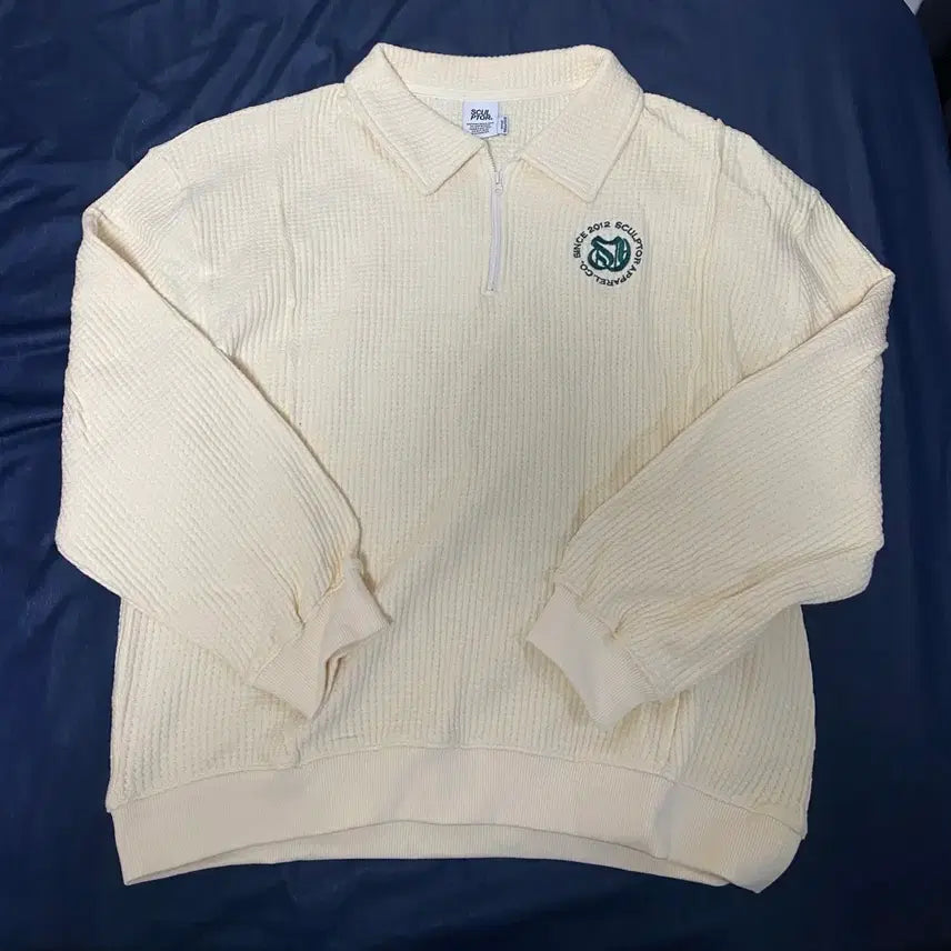 [BUNJANG] Sculptor Half Zip Waffle Knit Set / 스컬프터 하프집업 와플 니트 셋업