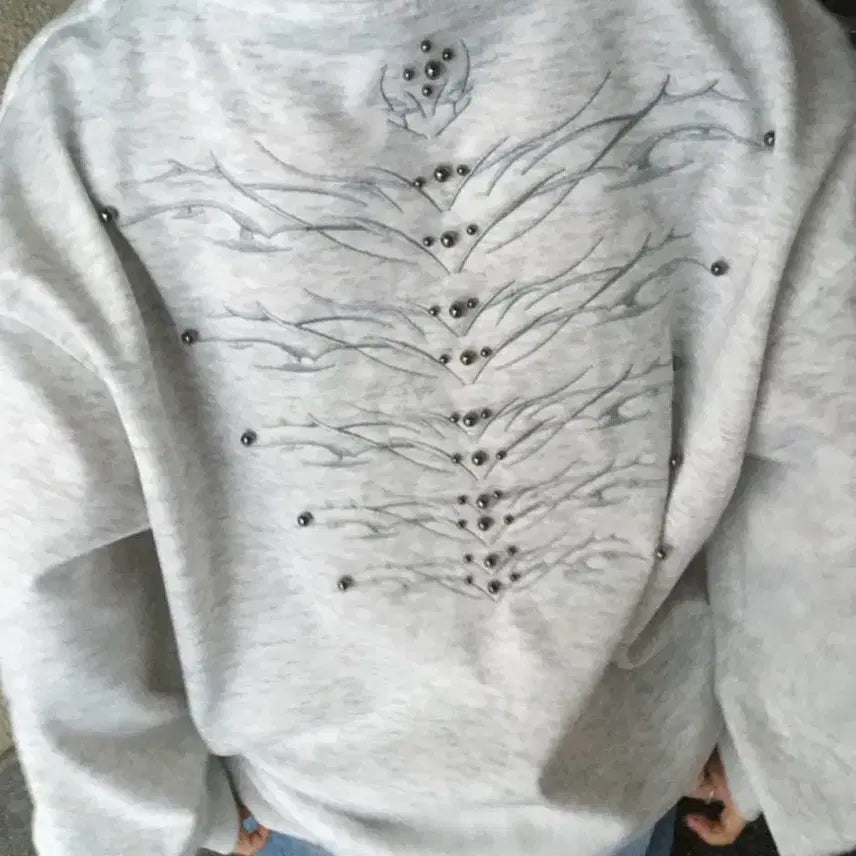 [BUNJANG] Header Pattern Hoodie / 헤더 무늬 후드티