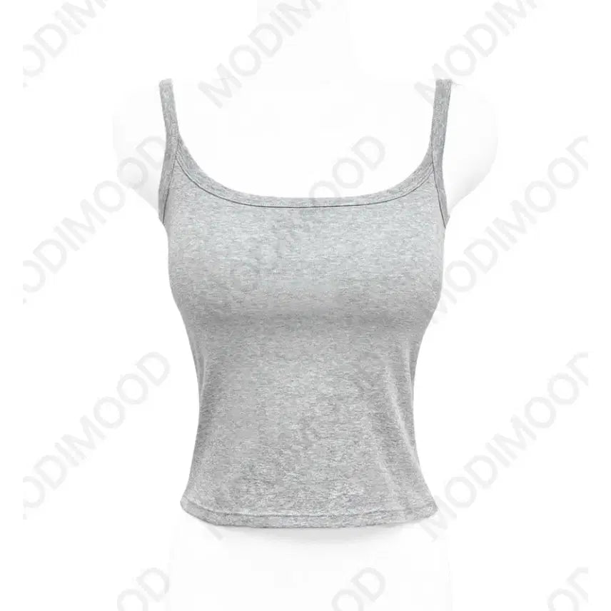 [BUNJANG] Modimood Square Neckline Tank Top Bundle Set / [새상품/일괄] 모디무드 캡내장 스퀘어 말랑 나시 화이트 블랙 그레이